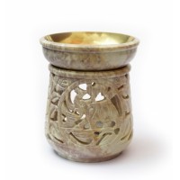 Аромалампа каменная круглая со слоном