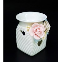 Аромалампа керамическая с цветами "1В" 