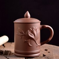 Чашка "САУТАО" из исинской глины коричневая 300 мл.