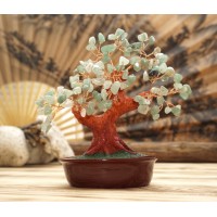 Дерево Счастья с камнями Хризолит 21 см