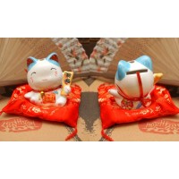 Счастливый кот-копилка фаянс №6