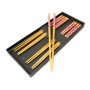 Палочки для еды бамбук с рисунком набор 5 пар №2