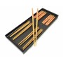 Палочки для еды бамбук с рисунком набор 5 пар №3