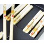 Палочки для еды бамбук с рисунком, для суши набор 5 пар №6