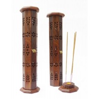 Подставка для аромапалочек 'Башня' из красного дерева №4