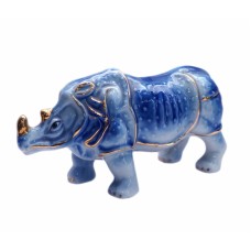 Носорог синий фаянс