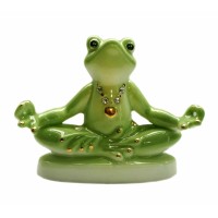Статуэтка Лягушка - Йог фаянс №2