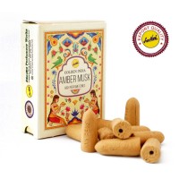 Ароматические конусы Жидкий дым Амбер Муск Sreevani Back Flow cones Amber Musk 10 шт.