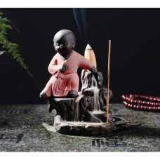 Подставка для благовоний Жидкий дым "Кунг-Фу" Монах красный
