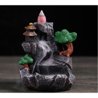 Подставка под благовония Жидкий дым из полистоуна "Рай на Земле"