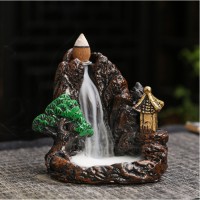 Подставка под благовония Жидкий дым из полистоуна "Водопад чудес"