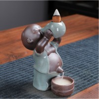 Подставка под благовония Жидкий дым керамическая "Фукурокудо"