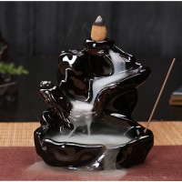 Подставка для благовоний Жидкий дым керамическая "Текущие облака"