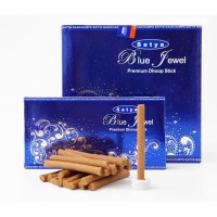 Аромапалочки безосновные Синяя Драгоценность Сатья SATYA BLUE JEWEL DHOOP 20 шт.
