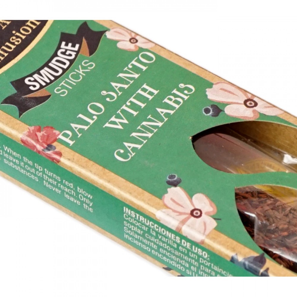 Аромапалочки Пало Санто и Каннабис BIG BELL Smudge Palo Santo Cannabis 25 грамм