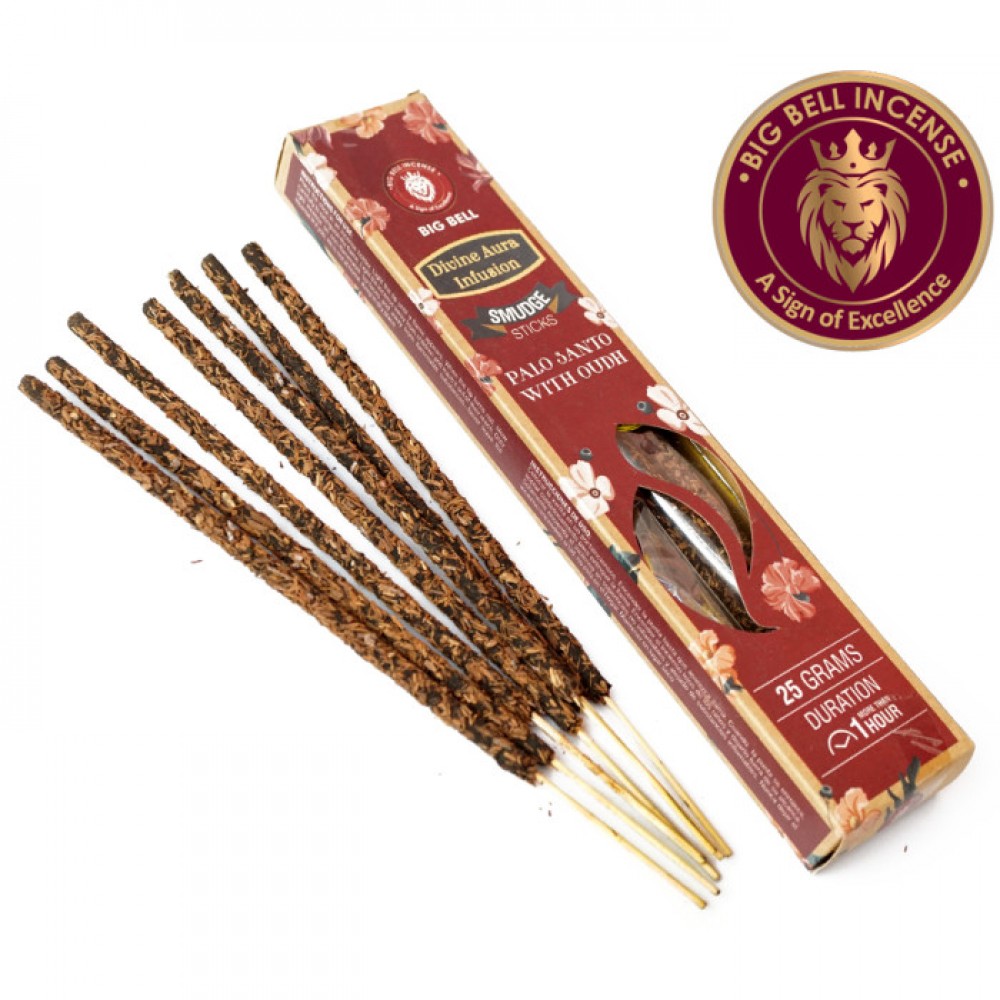 Аромапалочки Пало Санто и Уд BIG BELL Smudge Palo Santo Oudh 25 грамм