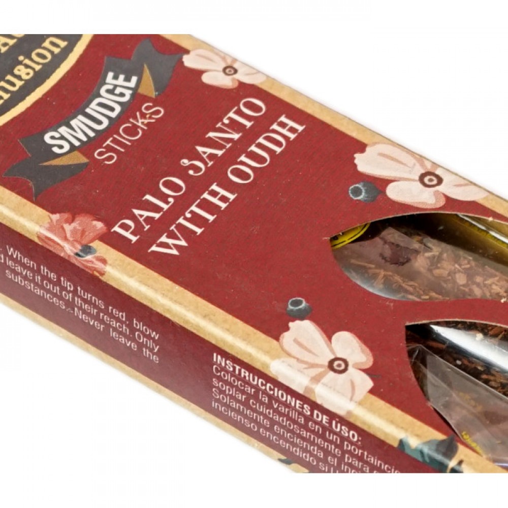 Аромапалочки Пало Санто и Уд BIG BELL Smudge Palo Santo Oudh 25 грамм