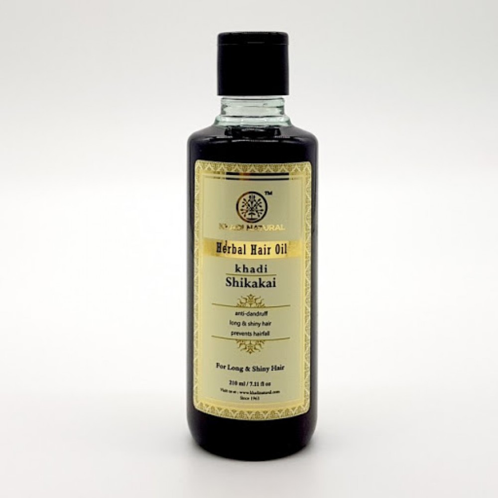 Масло для волос Шикакай, 210 мл, производитель Кхади; Shikakai Herbal Hair Oil, 210 ml, Khadi
