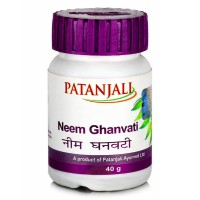 Ним Гхан Вати, 60 таб, Патанджали; Neem Ghan Vati, 60 tabs, Patanjali