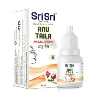 Капли для носа и ушей Ану Тайла, 10 мл, производитель Шри Шри Таттва; Any Taila Nasal Drop, 10 ml, Sri Sri Tat