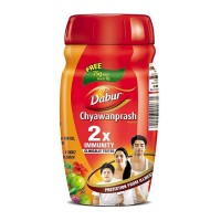 Чаванпраш Двойной иммунитет, 500 г + 75 г, производитель Дабур; Chyawanprash DOUBLE Immunity, Dabur