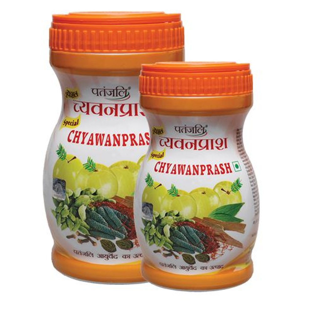 Чаванпраш с шафраном, 500 г, Патанджали; Chyawanprash with Saffron, 500 g, Patanjali