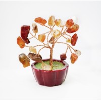 Дерево Счастья с камнями Сердолик 7 см