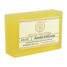 Натуральное аюрведическое мыло Сандал и Куркума Кхади 125 г Khadi Chandan Haldi Soap