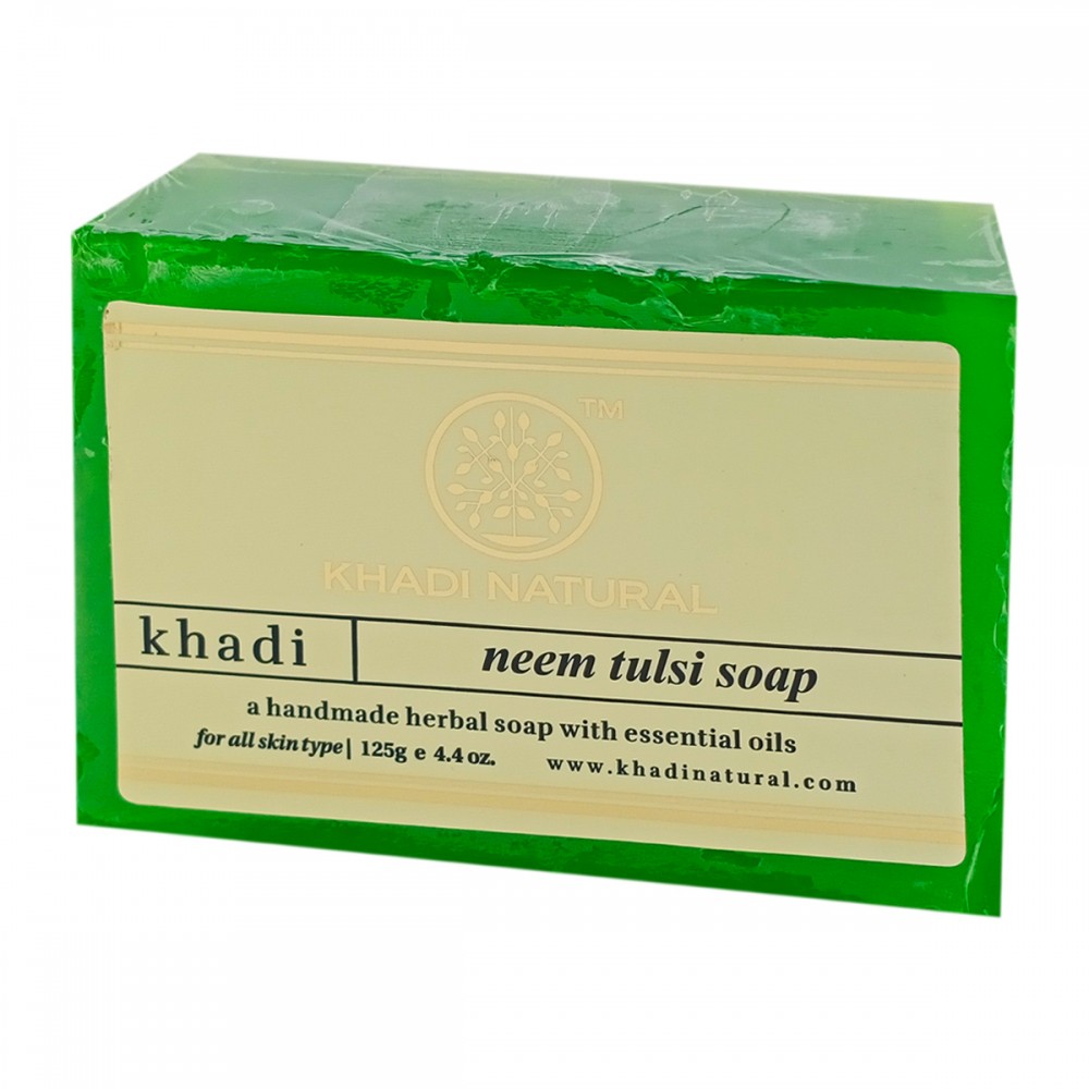 Натуральное аюрведическое мыло Ним Кхади 125 г. Neem soap khadi natural