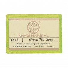 Натуральное мыло Зеленый чай 125 г, Кхади (Greentea soap Khadi)