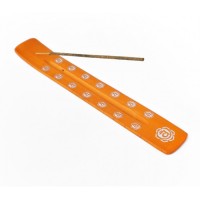 Подставка под аромапалочки "ЧАКРА" ЛЫЖА ЦВЕТНАЯ Оранжевая