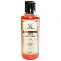 Гель для душа восстанавливающий “Апельсин и Лемонграсс” Orange & Lemongrass herbal body wash Khadi (Кхади) 210мл